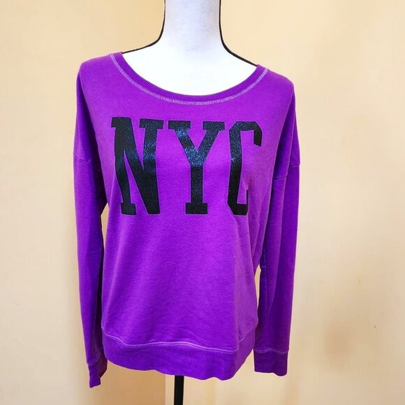 NYC glitter lightweight sweatshirt - Picture 1 of 5